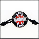 LIFETAG Medical ID Elastic and Medallion Medical ID Bracelet