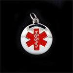 LIFETAG Oval Sterling Medical ID Charm