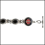 LIFETAG Medical ID Sterling Onyx Bracelet