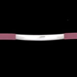 LIFETAG Medical ID Sterling Thin Rubber Bracelet