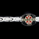 LIFETAG Medical ID Small Link Stainless Steel Magnetic Bracelet with ID Slide
