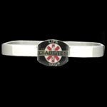 LIFETAG Medical ID Stainless Square Bangle Bracelet with Slide