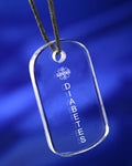 LIFETAG Medical ID Crystal Dogtag Pendant