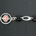 LIFETAG Medical ID Sterling and Rubber Large Anchor ID Bracelet