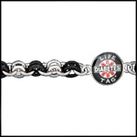 LIFETAG Stainless Steel and Rubber Link Medical ID Bracelet