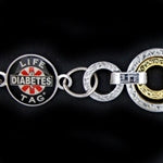 LIFETAG Medical ID Designer Stainless and Gold Clad Bracelet